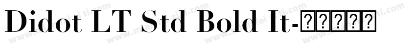 Didot LT Std Bold It字体转换
